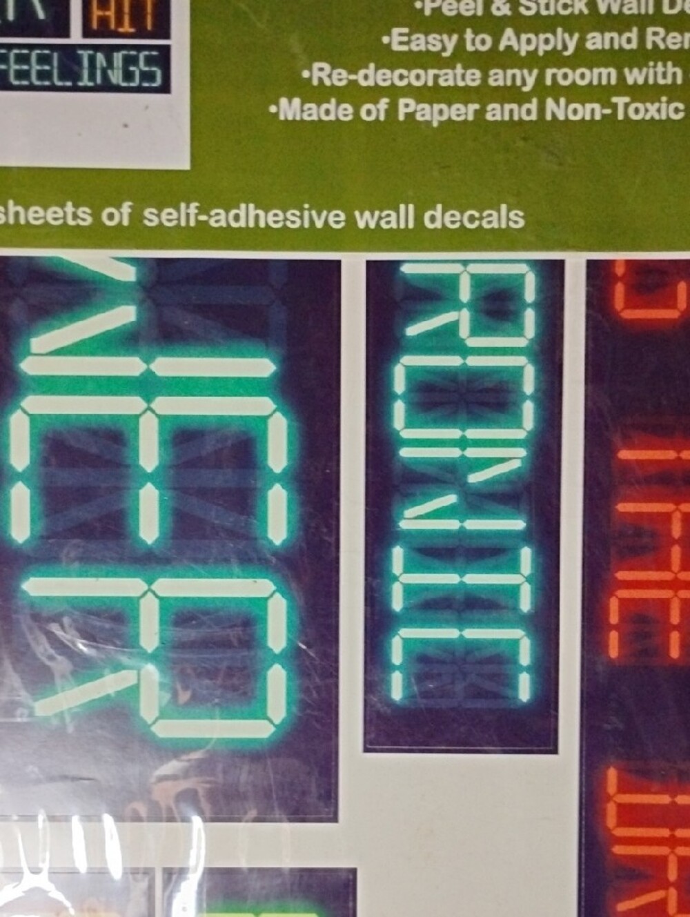 Neon Text & Graphic Sticker Pack - Multi-Color - Picture 3 of 4